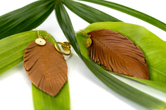 ✦NEW CREATION✦  Wild & Free' Vegan Leaf  Earrings